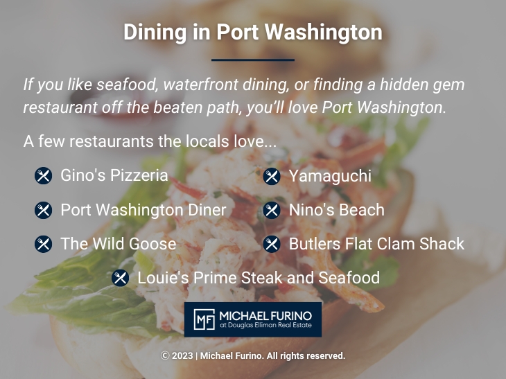 Image for section "Dining in Port Washington"